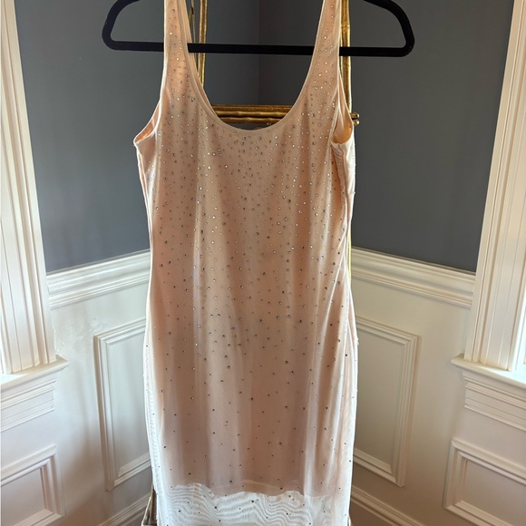 Generation Love Dresses & Skirts - Generation Love Crystal Embellished Beige Dress